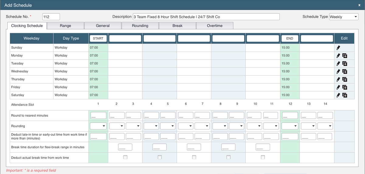 3 Team Fixed 8 Hour Shift Schedule