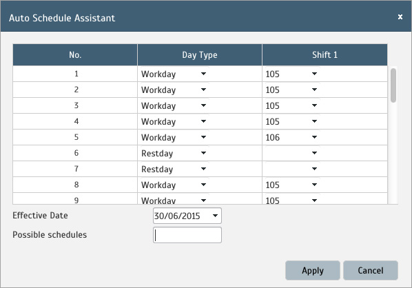 549 Compressed Work Schedule