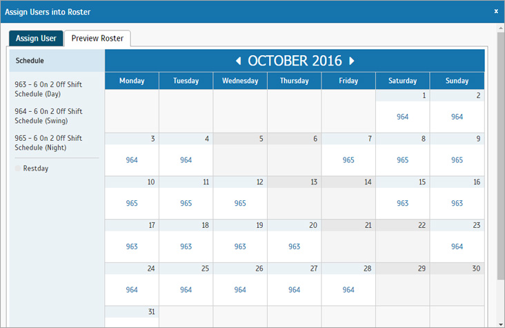 6 On 2 Off Shift Schedule