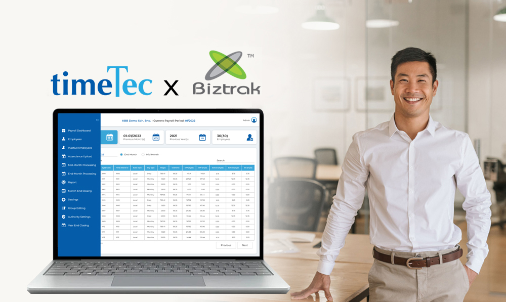 TimeTec x Biztrak, an All-in-One Cloud-based HR and Payroll System for Powerful Efficiency