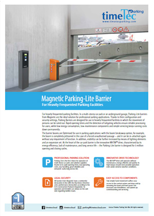 Magnetic Parking-Lite Barrier