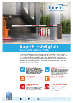 Transpeed M-Seris Parking Barrier