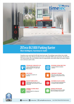 ZKTeco BG1000 Parking Barrier